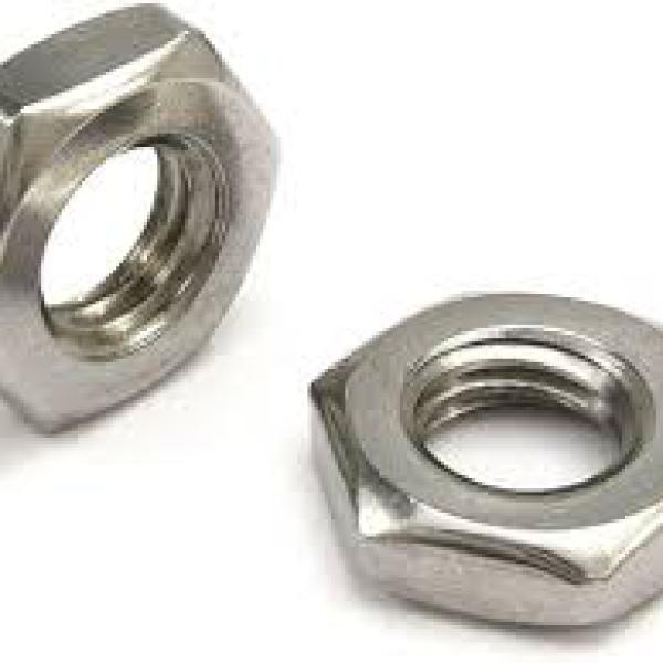 Гайка М 2,5 низкая шестигранная с фаской  DIN 439 (ГОСТ 5916-70;ISO 4035) Zn.